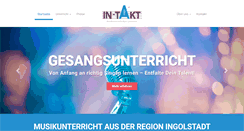 Desktop Screenshot of intakt-musikunterricht.de